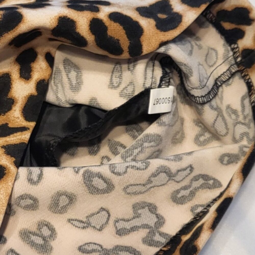 7th Avenue High Waist Brown and Black Leopard Print Shorts Size 18 - Picture 10 of 16